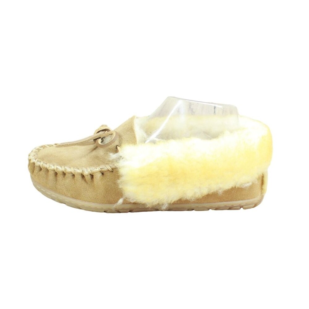 L.L. Bean wicked good tan shearling slippers size 8